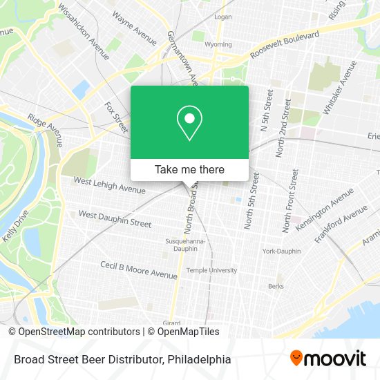 Broad Street Beer Distributor map
