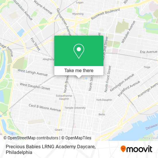 Mapa de Precious Babies LRNG Academy Daycare