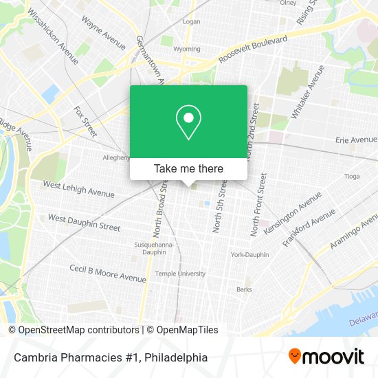 Cambria Pharmacies #1 map