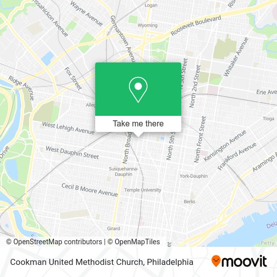 Cookman United Methodist Church map