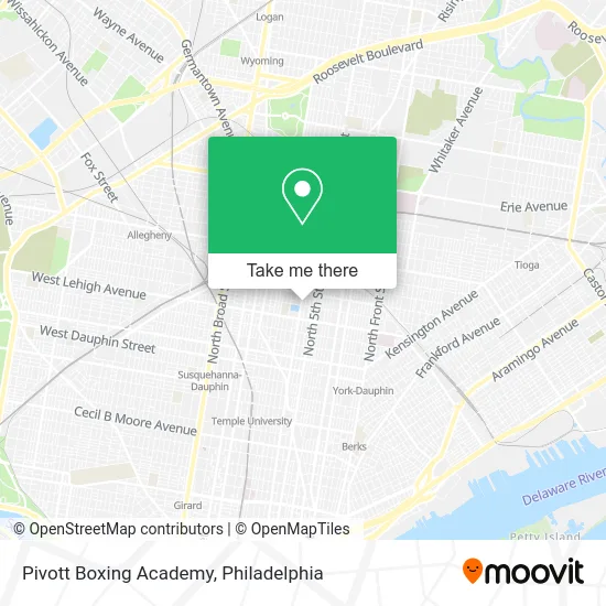 Pivott Boxing Academy map