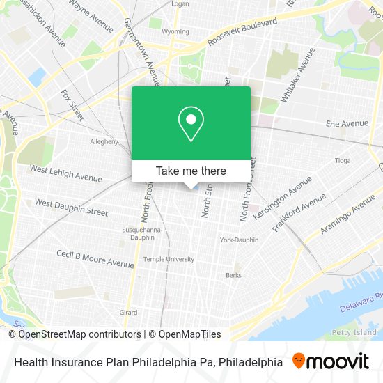Mapa de Health Insurance Plan Philadelphia Pa