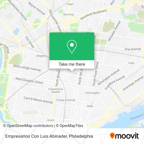 Empresarios Con Luis Abinader map