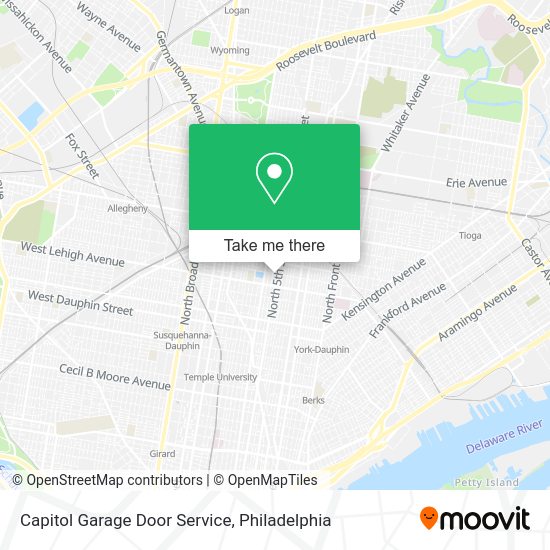 Capitol Garage Door Service map