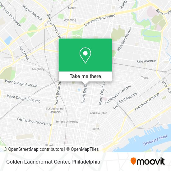 Mapa de Golden Laundromat Center