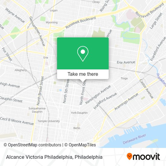 Mapa de Alcance Victoria Philadelphia