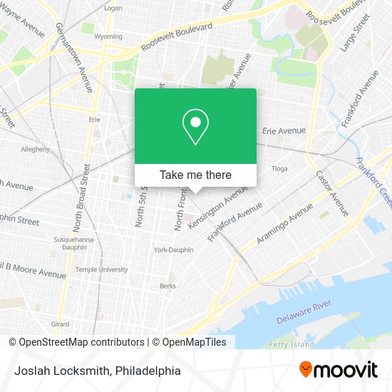 Mapa de Joslah Locksmith