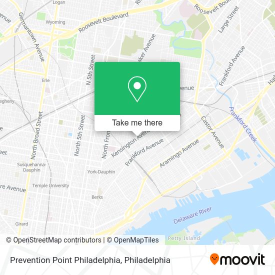 Mapa de Prevention Point Philadelphia
