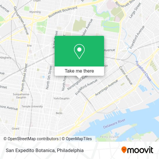 Mapa de San Expedito Botanica