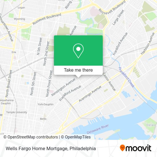 Mapa de Wells Fargo Home Mortgage