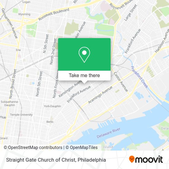 Straight Gate Church of Christ map