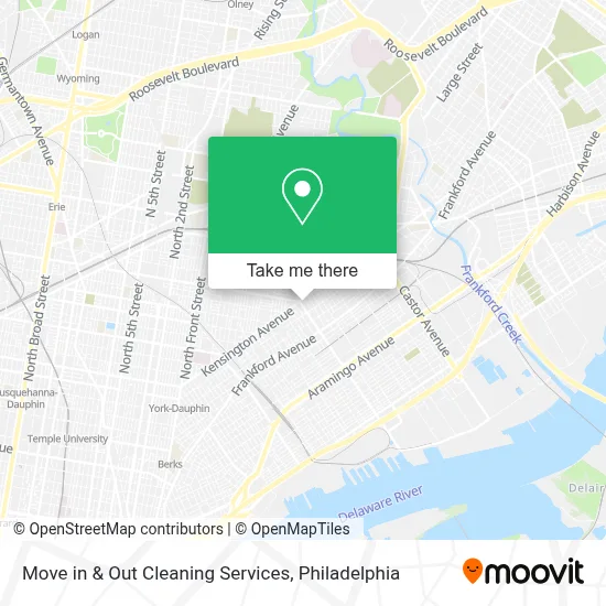 Move in & Out Cleaning Services map