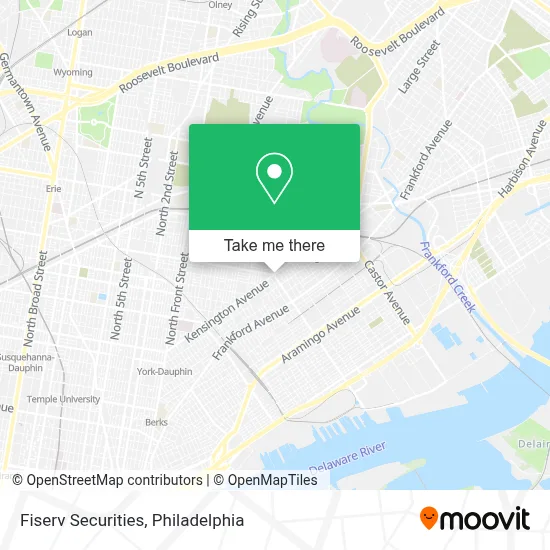 Fiserv Securities map