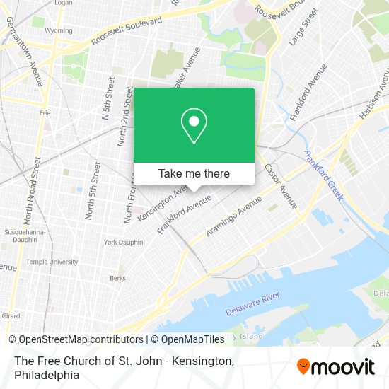 Mapa de The Free Church of St. John - Kensington