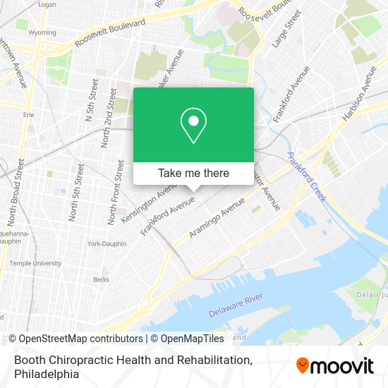 Booth Chiropractic Health and Rehabilitation map