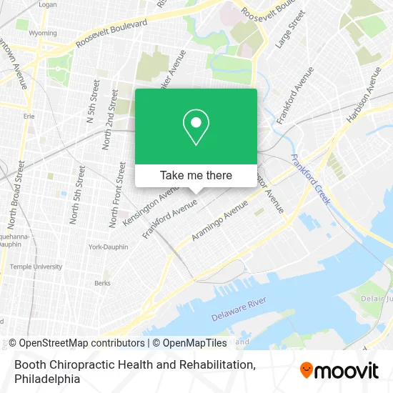 Booth Chiropractic Health and Rehabilitation map