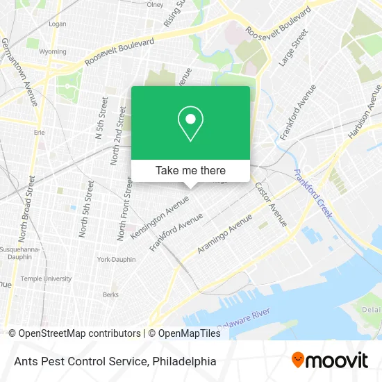Ants Pest Control Service map