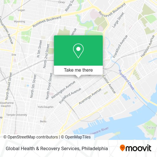 Global Health & Recovery Services map
