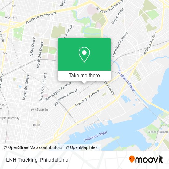 Mapa de LNH Trucking