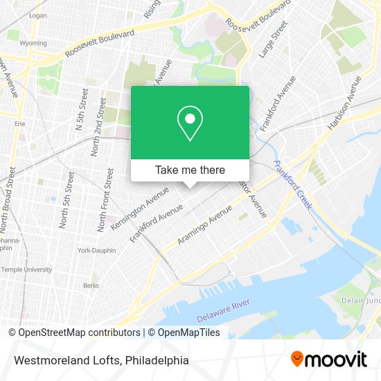 Westmoreland Lofts map