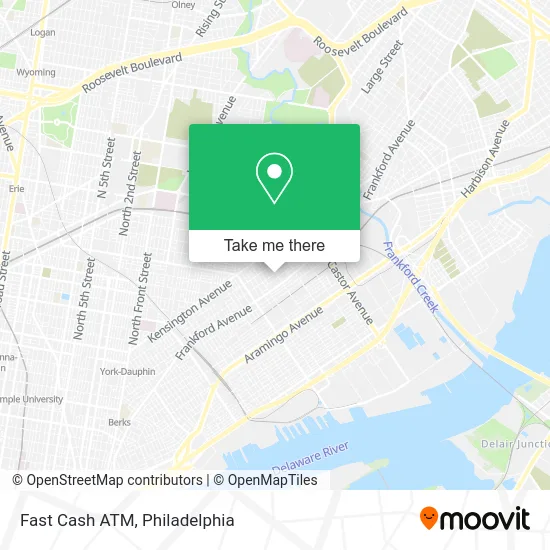 Fast Cash ATM map