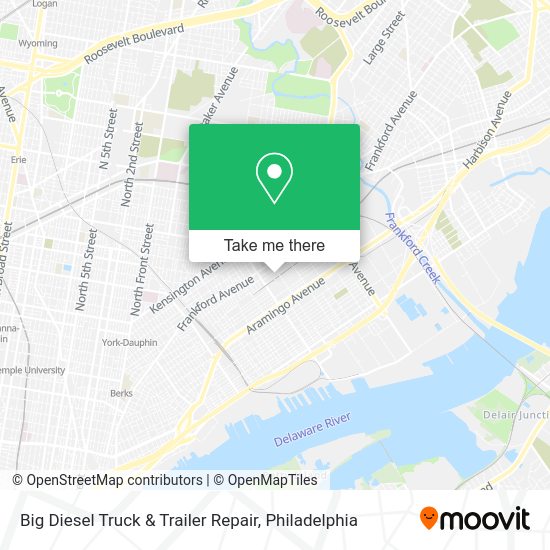 Mapa de Big Diesel Truck & Trailer Repair