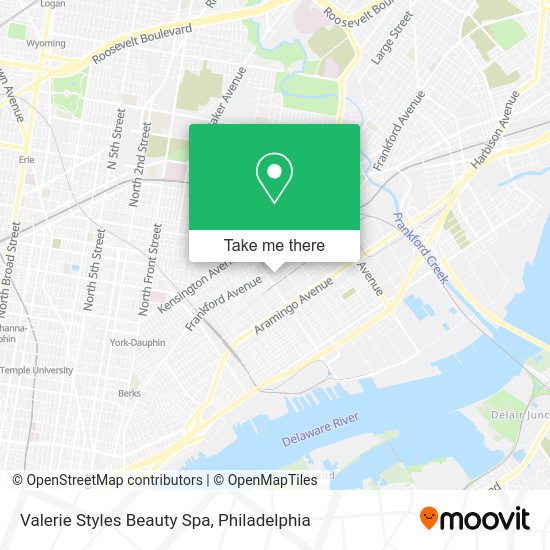 Valerie Styles Beauty Spa map