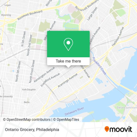 Ontario Grocery map