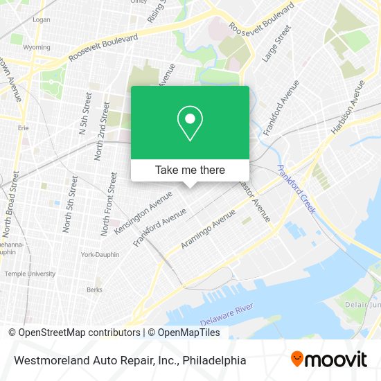 Westmoreland Auto Repair, Inc. map