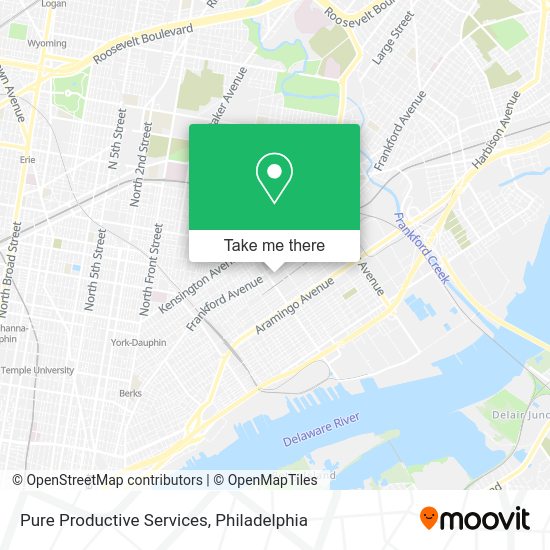 Pure Productive Services map