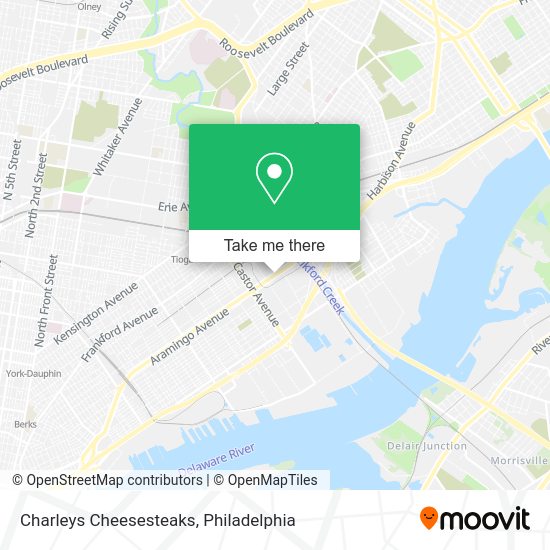 Charleys Cheesesteaks map