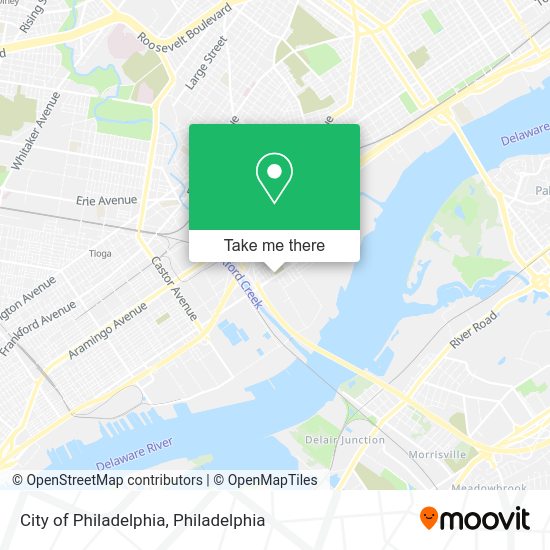 Mapa de City of Philadelphia