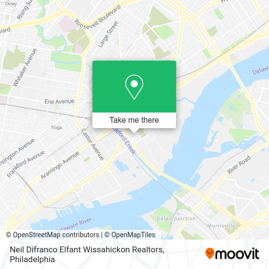 Neil Difranco Elfant Wissahickon Realtors map