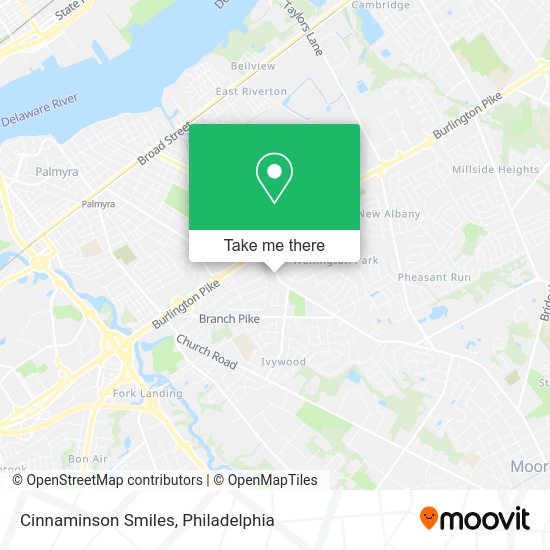 Mapa de Cinnaminson Smiles