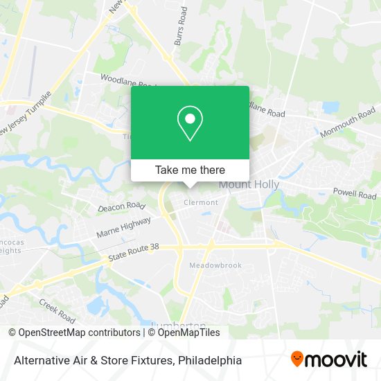 Alternative Air & Store Fixtures map