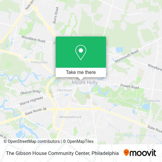 Mapa de The Gibson House Community Center