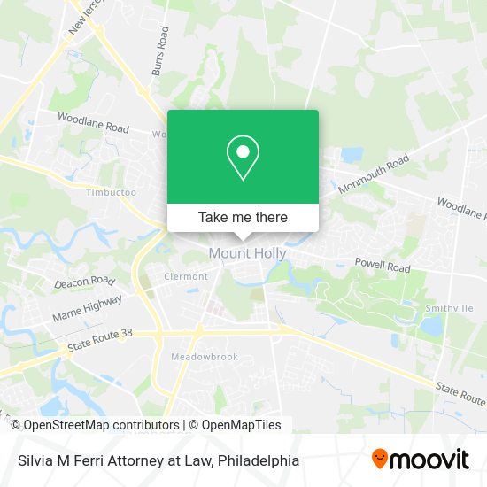 Silvia M Ferri Attorney at Law map