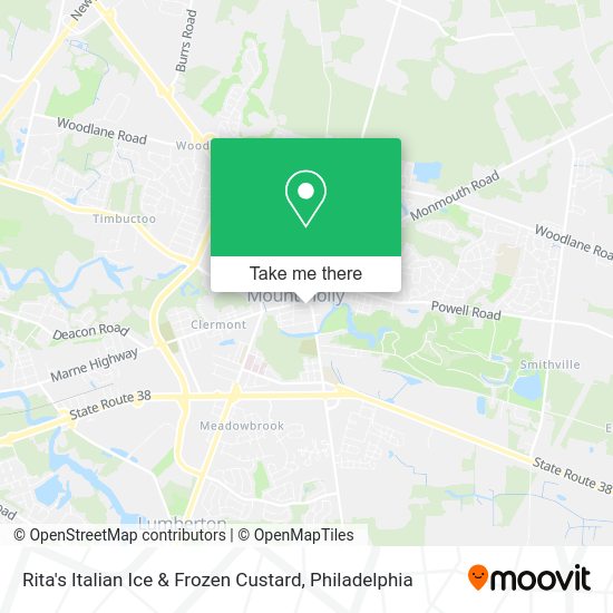 Mapa de Rita's Italian Ice & Frozen Custard