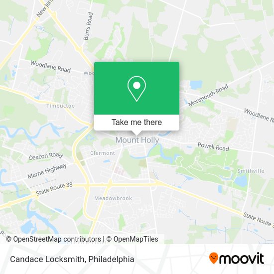 Candace Locksmith map