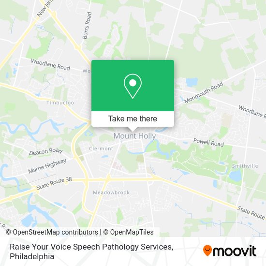 Mapa de Raise Your Voice Speech Pathology Services