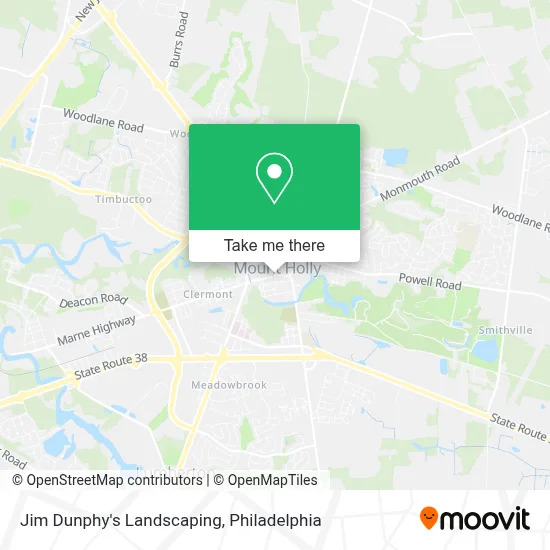 Jim Dunphy's Landscaping map