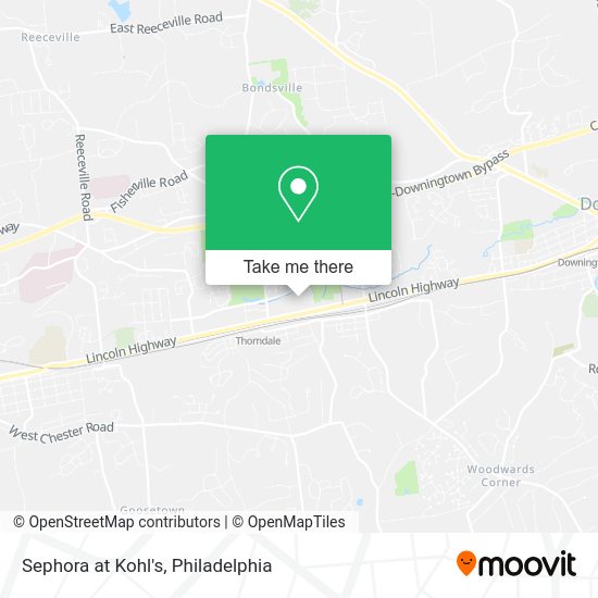 Mapa de Sephora at Kohl's