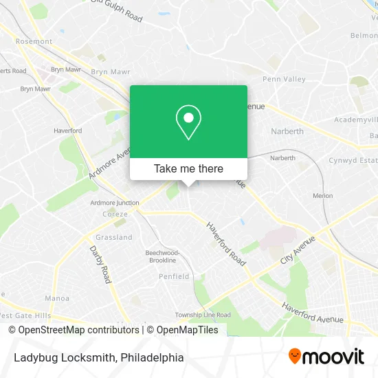Ladybug Locksmith map