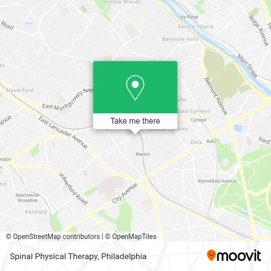 Spinal Physical Therapy map
