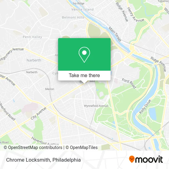 Chrome Locksmith map