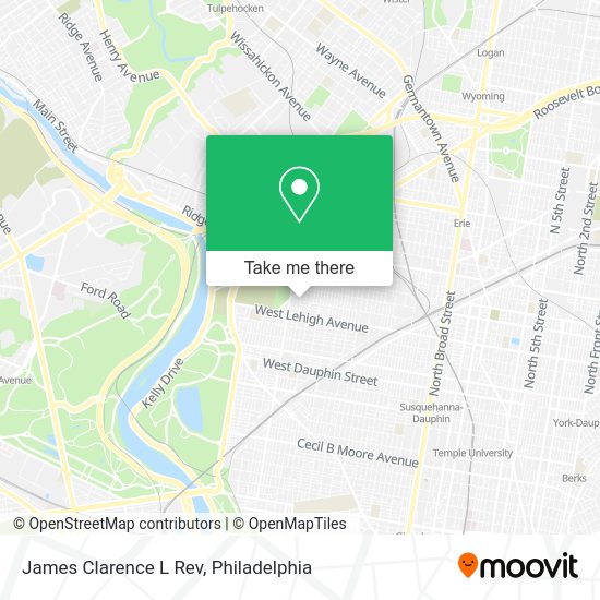 James Clarence L Rev map