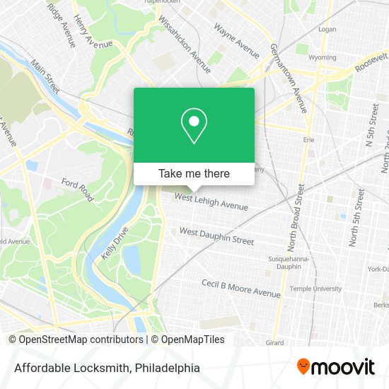 Affordable Locksmith map