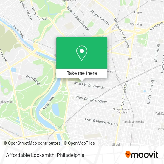 Affordable Locksmith map
