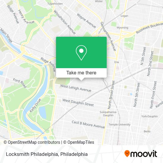 Mapa de Locksmith Philadelphia