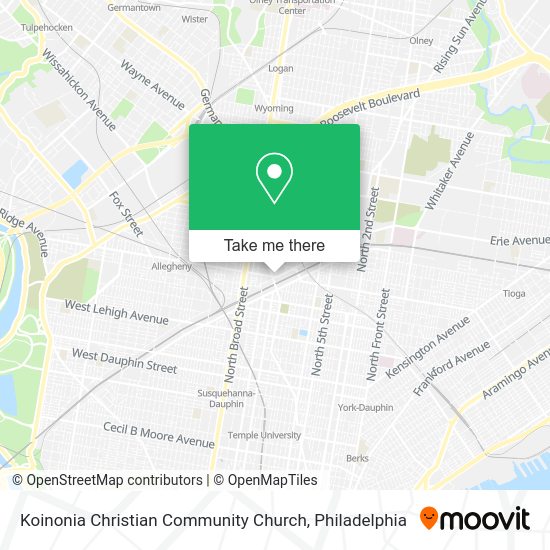 Koinonia Christian Community Church map